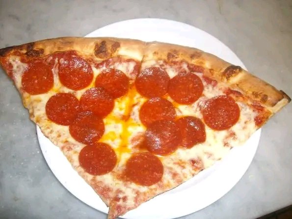 New York-style pepperoni slice