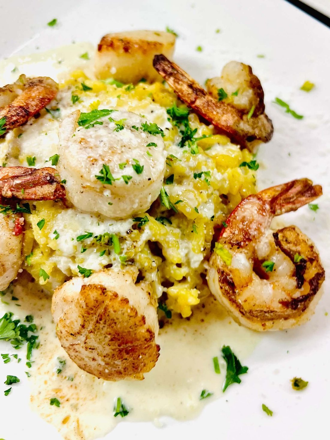 Shrimp & scallop risotto