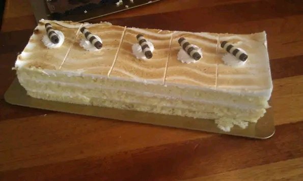 Tiramisu log cake