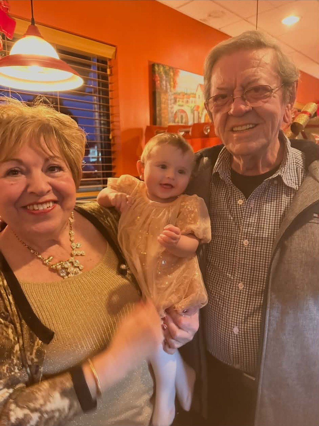 Franco and Mimma with a great-grandchild