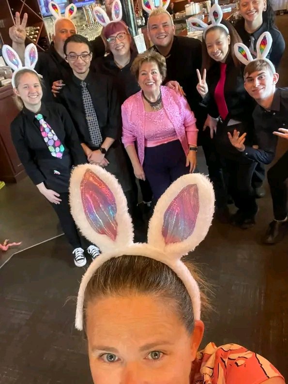 The Mama Rosa's team celebrating Easter